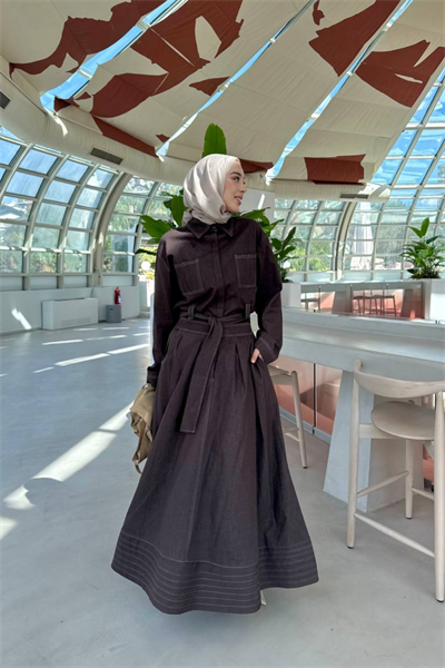 Noir Denim Takım - Kahverengi