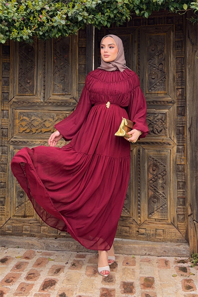 Petty Elbise - Bordo