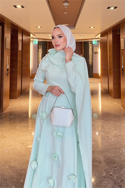 Rovena Elbise - Mint Yeşili