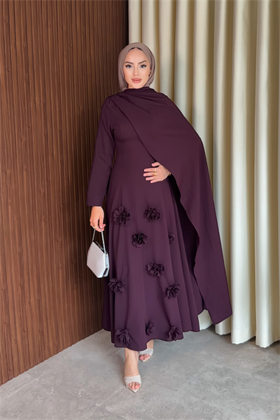 Rovena Elbise - Mürdüm