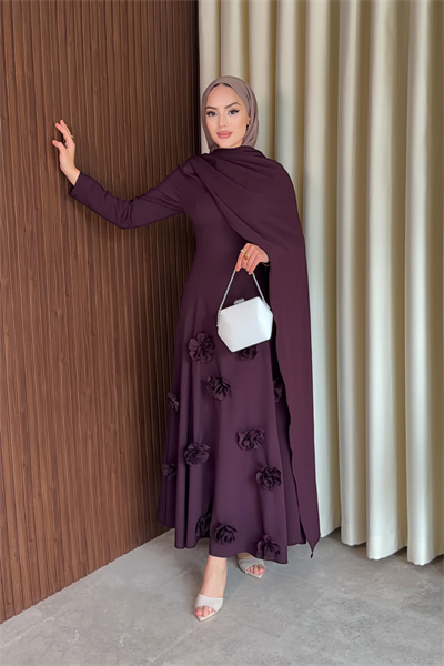 Rovena Elbise - Mürdüm
