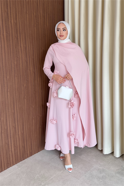 Rovena Elbise - Pembe