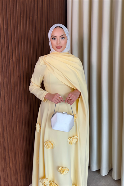 Rovena Elbise - Sarı