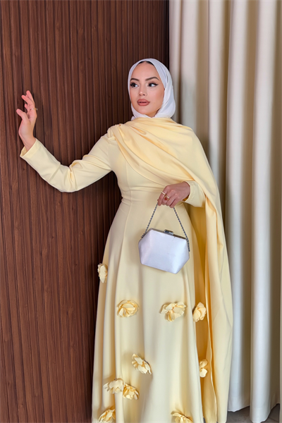 Rovena Elbise - Sarı