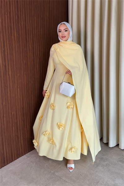 Rovena Elbise - Sarı