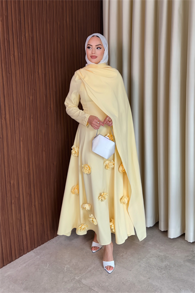 Rovena Elbise - Sarı