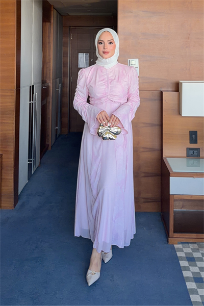 Rozerin Elbise - Pembe