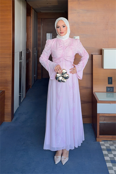Rozerin Elbise - Pembe