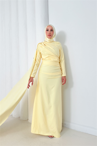 Violet Elbise - Sarı
