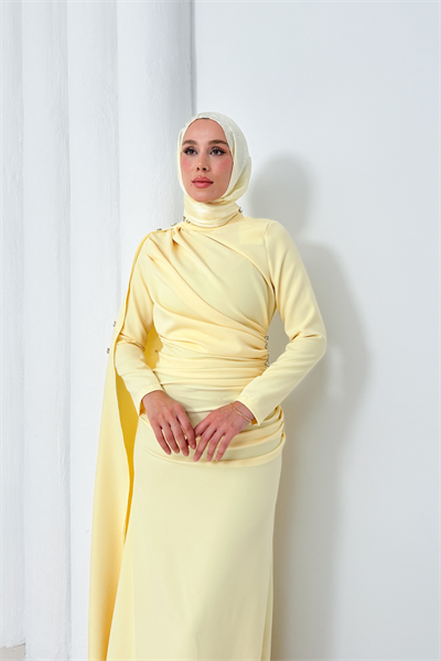 Violet Elbise - Sarı