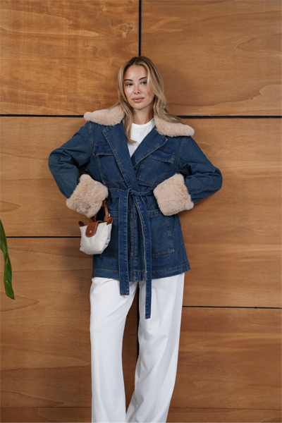 Volere Kürklü Denim Ceket