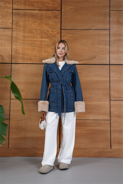 Volere Kürklü Denim Ceket