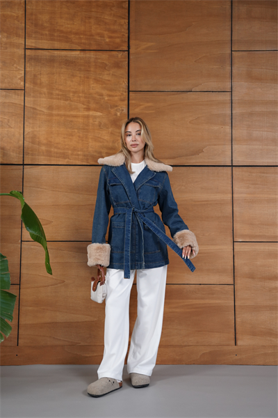 Volere Kürklü Denim Ceket