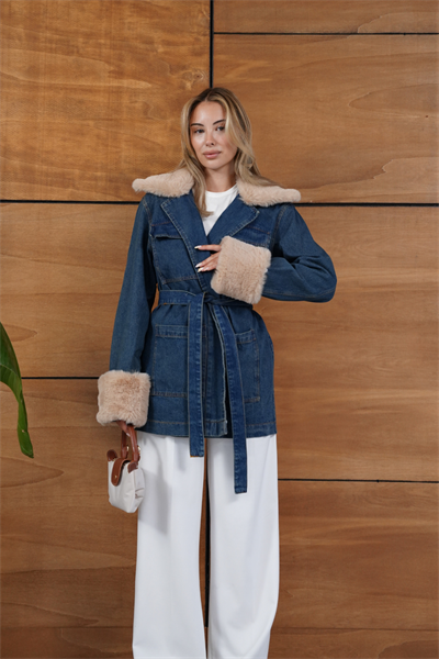 Volere Kürklü Denim Ceket