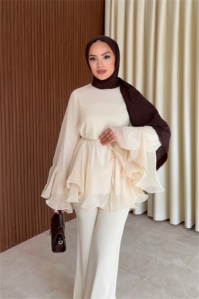 Zenna Takım - Ekru