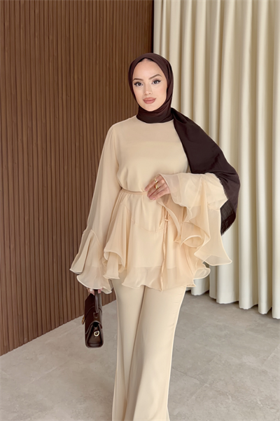 Zenna Takım - Bej