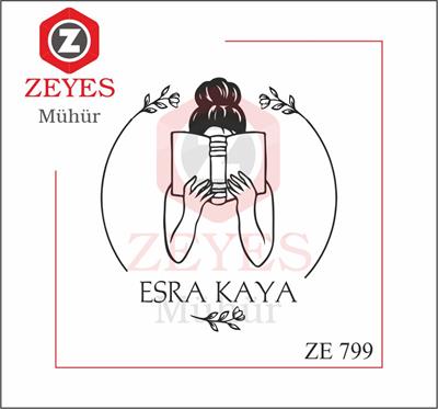 Kitap Okuyan Kiz  Mührü ZE 799