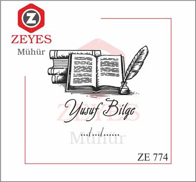 Kitaplar, Defter ve Divit Kitap Mührü   ZE 774
