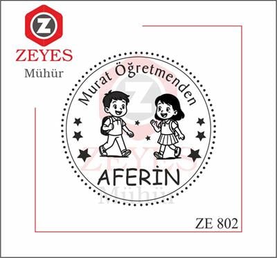 Mutlu Çocuklar Ögretmen  Mührü  ZE 802