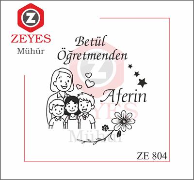 Neseli Çocuklar Ögretmen  Mührü  ZE 804