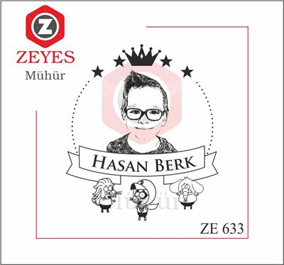 Portre - Çocuk  Kitap Mührü   ZE 633