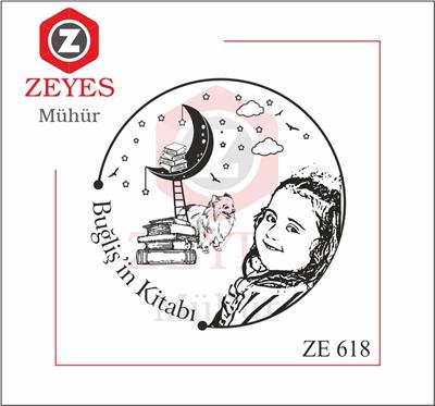 Portre  Kitap Mührü   ZE 618