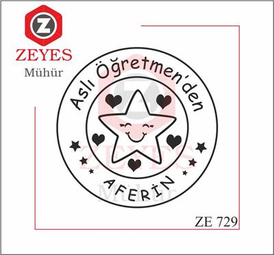 Yildizli - Kalpli Aferin Mührü   ZE 729