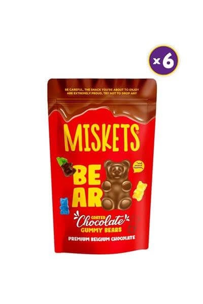 Çikolata Kaplı Jelly Ayıcık 120 gr x 6 Adet