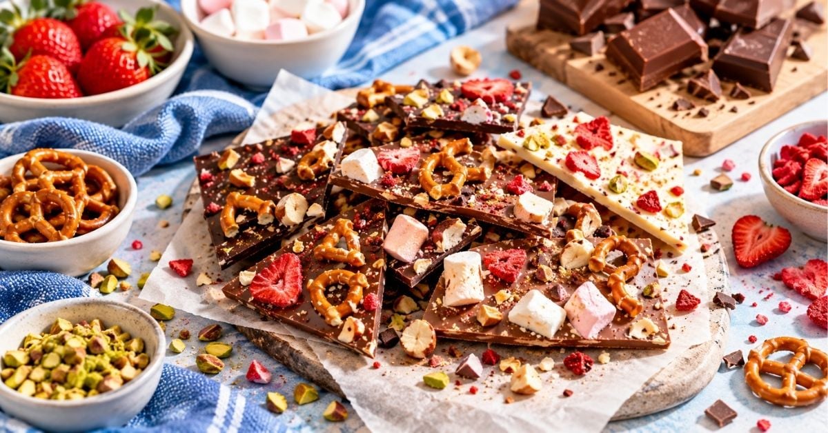 çikolatalı bark nasıl yapılır,çikolatalı bark tarifi,chocolate bark,çikolata kabuğu tarifi,ev yapımı çikolata bark
