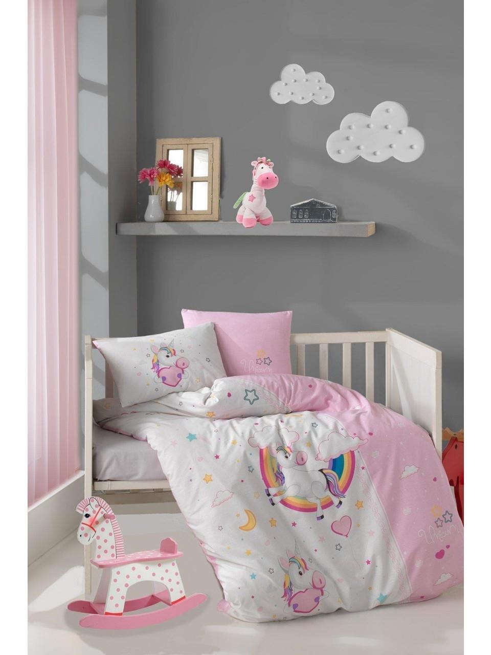 BEBEK NEVRESİM TAKIMI PONY V1 PEMBE