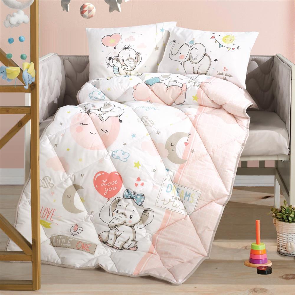BEBEK UYKU SETİ SWEET DREAMS V1 PUDRA