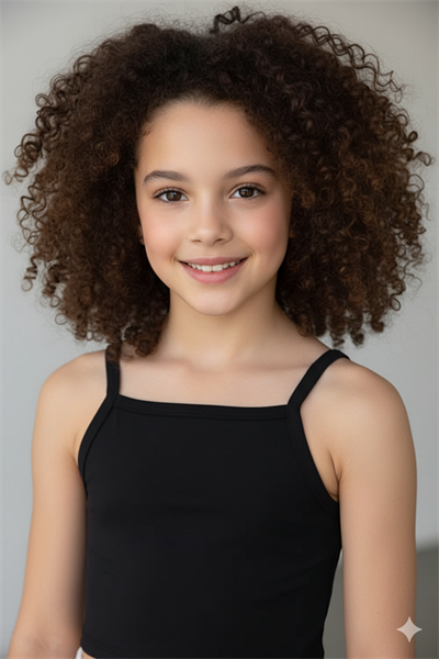 Kız Çocuk Siyah Askılı Crop