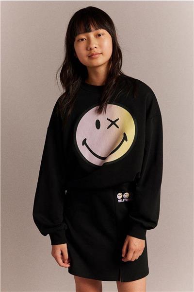 KIZ ÇOCUK SMILE SWEATSHIRT
