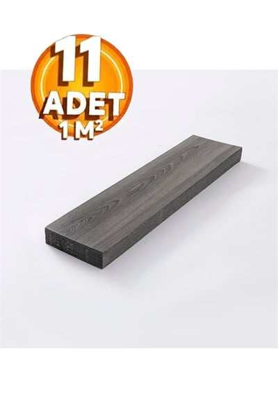 11 Adet, 60x15 Cm 1 m² Koyu Gri Tonlarında Esnek Yıkanabilir Kesilebilir Silinebilir Zemin Duvar Parke Yer Döşemesi Kendinden Yapışkanlı PVC Zemin Kaplaması -Z005