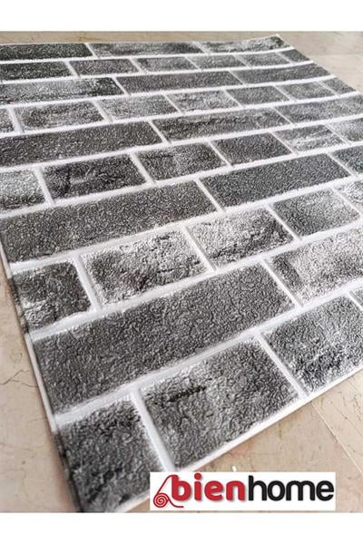 70x70 Cm 0,50M² Gri Emboss Dekoratif Kendinden Yapışkanlı Esnek Duvar Kağıdı Kaplama Paneli Köpük -5011