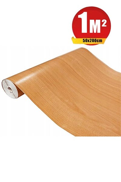 Bien Exclusive (50CM X 2MT), 1 M² Cm Kayın Ahşap Desen Yapışkanlı Folyo Renler Yapışkanlı Folyo Kaplama Pvc F10