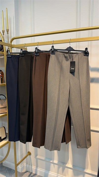 SENTEZ 5681 ASTER ÖNÜ NERVÜRLÜ DAR PAÇA PANTOLON