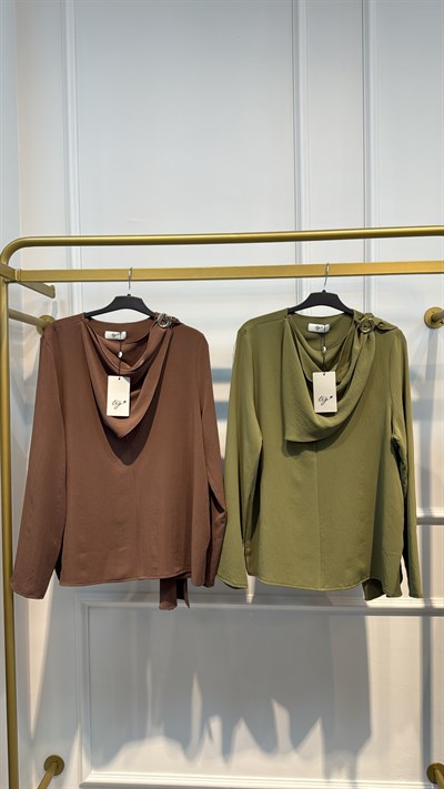 TIĞ TRİKO 4035 ŞAL DETAYLI A FORM TUNİK