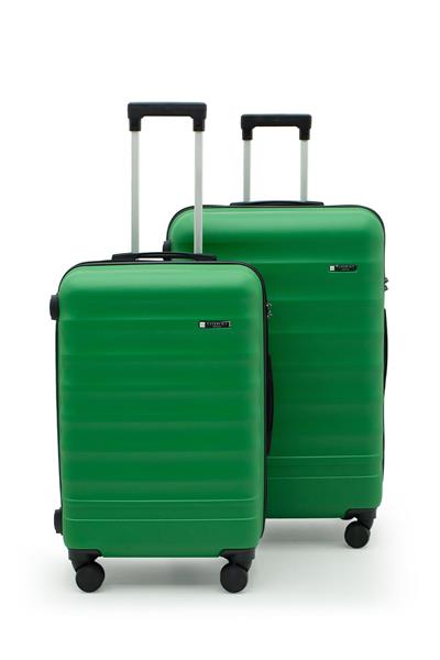 Babil Lüx 2'li Abs Valiz Seti Büyük & Orta - Yeşil