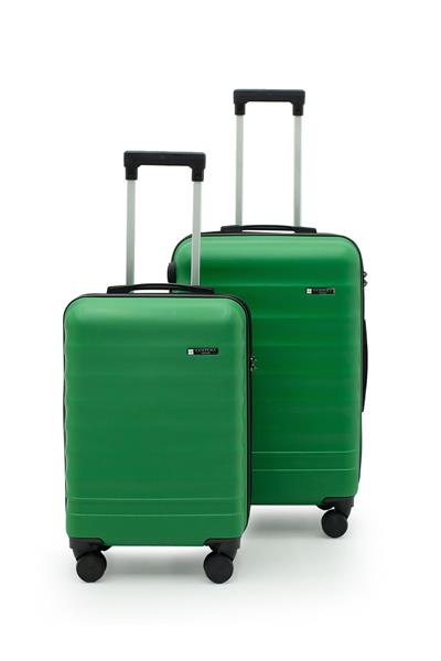 Babil Lüx 2'li Abs Valiz Seti Orta & Küçük - Yeşil