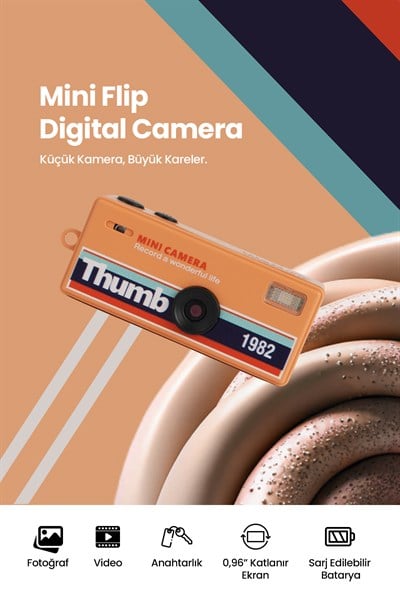 Joyplus Camera Mini Dijital Kamera Retro Tasarım Taşınabilir Video ve Fotoğraf Kamerası LK-030 