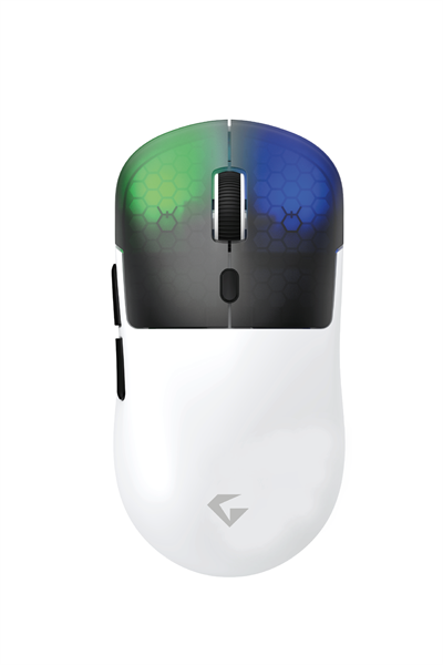 Neon X RGB Kablosuz + Bluetooth + 2.4G + Kablolu Ultra Hafif 69gr 1K Hz 12000DPI Oyuncu Mouse Beyaz