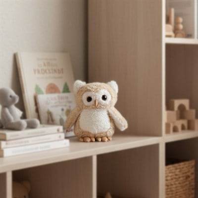 Peluş Baykuş Sevimli Uyku ve Oyun Arkadaşı Yastık Dekoratif Hediyelik Oyuncak
