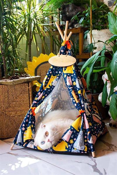 Yıkanabilir Kedi, Köpek Çadırı, Kedi Köpek Evi, Kolay Kurulabilir