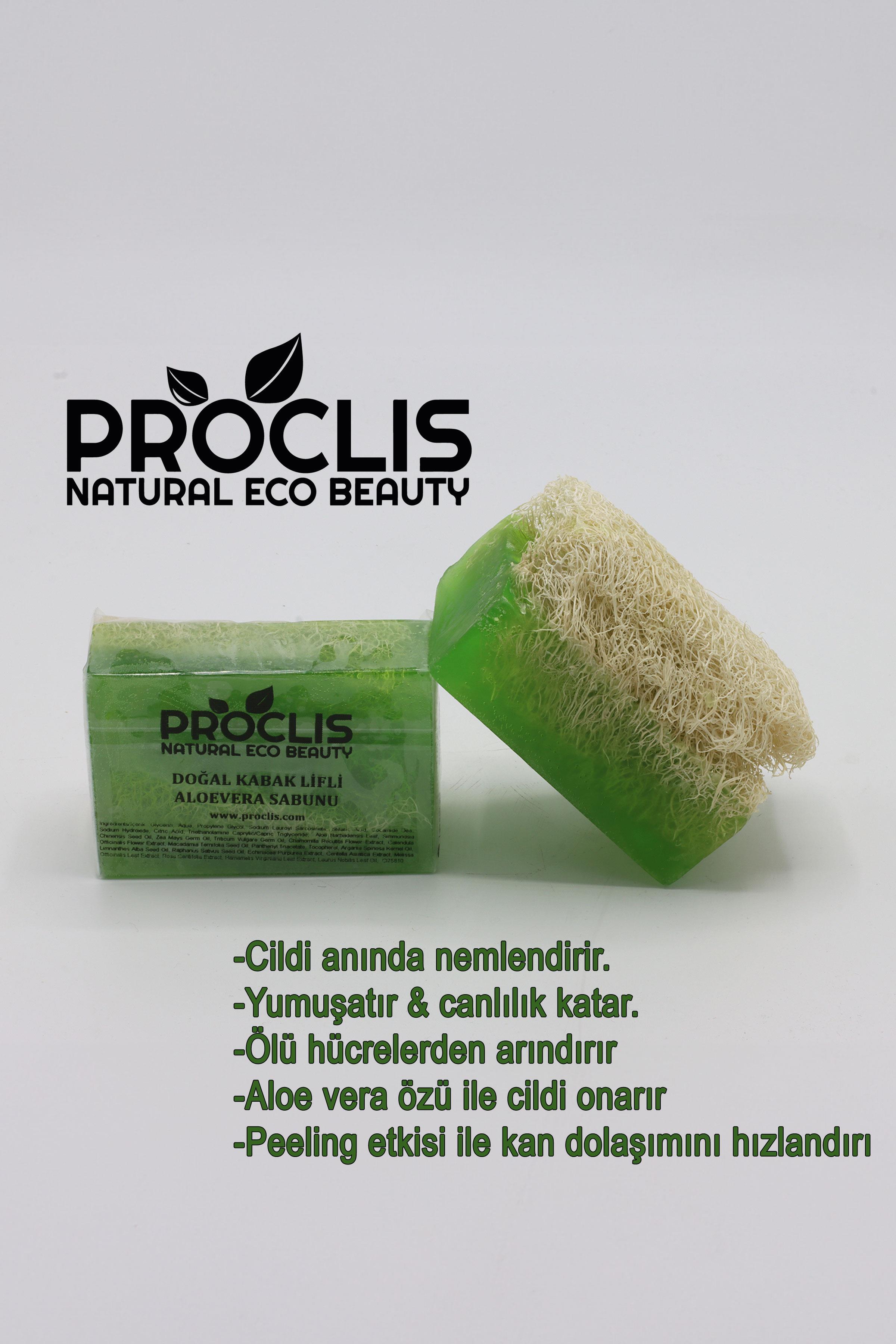 Proclis Doal Kabak Lifli Aloe Vera Sabunu | Cilt Yattrc & Peeling |  DoganBazaar