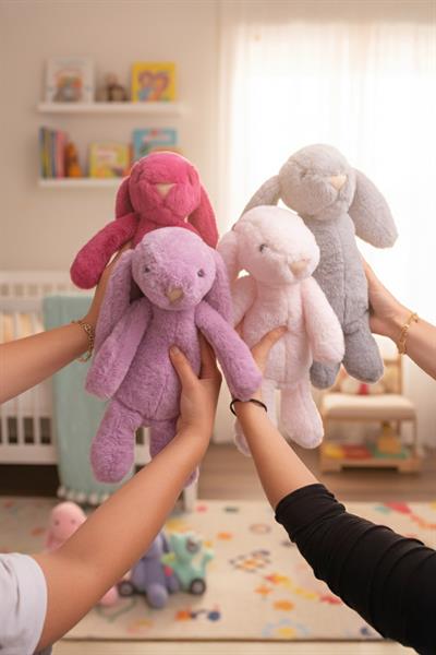 Yumuşacık Peluş Tavşan Hediyelik Bebek Uyku ve Oyun Arkadaşı 45 cm Oyuncak