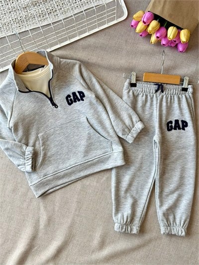 3 iplik unisex fermuarlı GPSNOOK 2li Takım