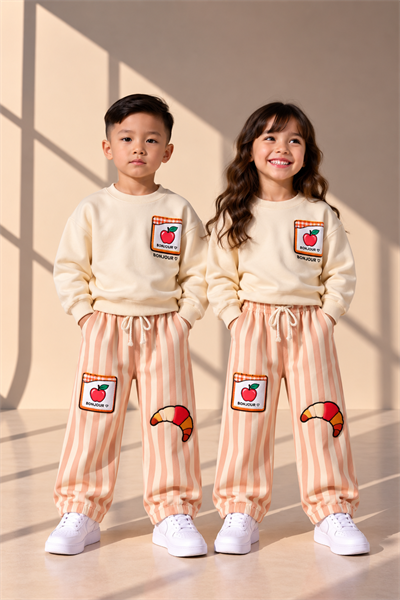3 iplik unisex kruvasanlı takım