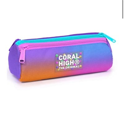 Coral High Kids Renk Geçişli Üç Bölmeli Kalem Çantası 11175
