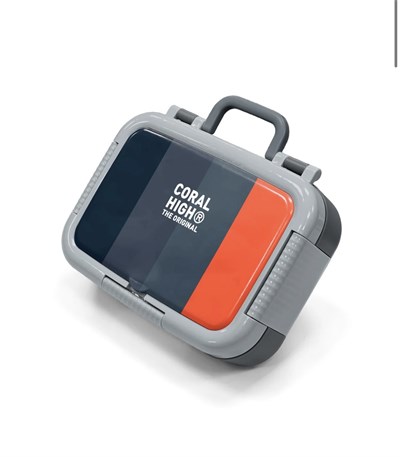 Coral High Kids Renkli Çizgi Desenli Paslanmaz Çelik Beslenme Kabı 39288